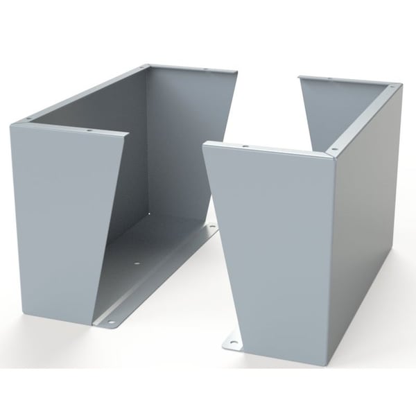 Floor Stand Kit, 15 in. H x 24 in. W x 9.12 in. L, Carbon Steel, 1 PR